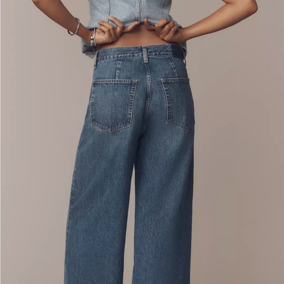 Etica Jeans Eco Friendly High Rise Ultra Baggy Extra Wide Leg Button Fly NWT 28 - Picture 3 of 7